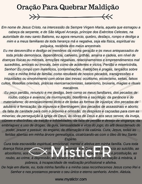 Prière pour briser une malédiction